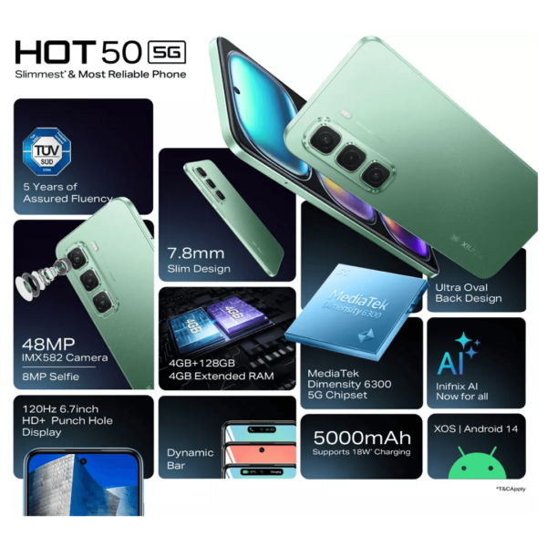Infinix Hot 50 256GB 8GB RAM - Imagen 3