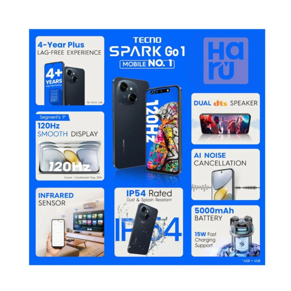 TECNO SPARK GO 1S 64GB - Imagen 3